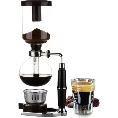 Home Style Siphon coffee maker Tea Siphon pot vacuum coffeemaker glass type coffee machine filter 3cup 5cups espresso machine