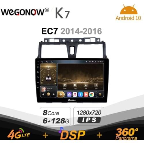K7 Ownice 2 Din Android 10.0 Car Multimedia radio for GEELY EC7 2014 - 2016 With 8 Core A75*2+A55*6 Support External Microphone