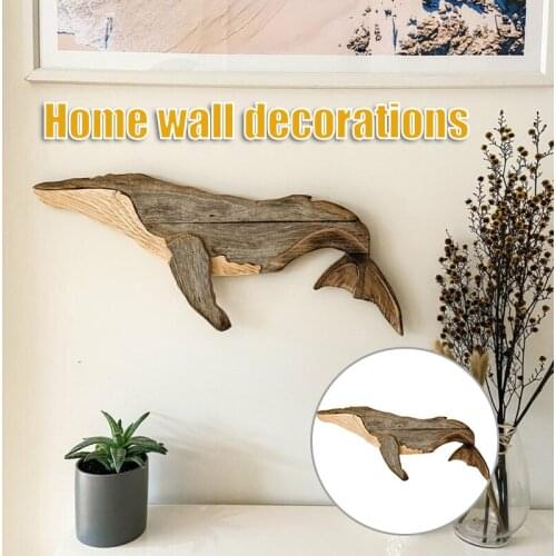 Whale Room Decoration Large Geometric Whale Nautical Animal Wall Decoration Sea Fish Durable He