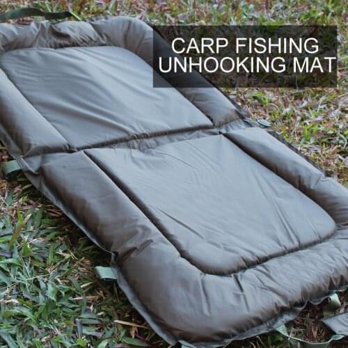 Carp Fishing Unhooking Mat Carp Fishing Foldable Landing Mat Padded for Fish Care Protection Fishing Tackle