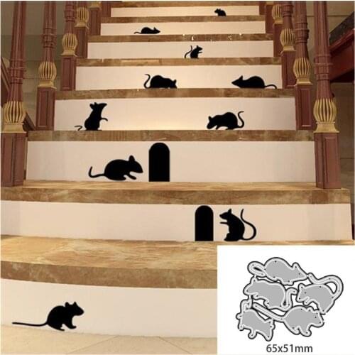 Rat Group Metal Cutting Dies Stencil Scrapbooking DIY Album Stamp Paper Card Embossing Decor Craft 2020 New Dies for 2020
