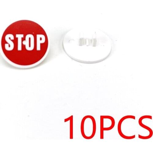 [MOC Hub] 10PCS Road Sign 30261 2x2 Stop Round Printed Building Block Tile Construction Classic Brick Toys Kids Learning