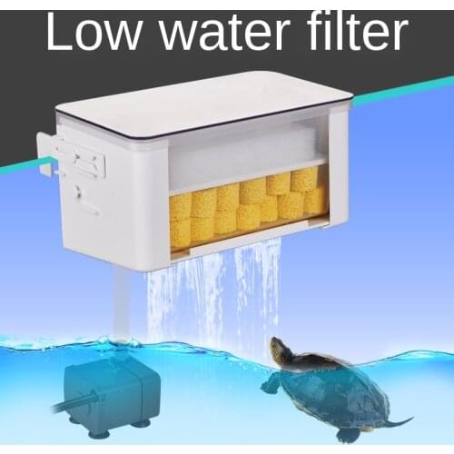 Wall-mounted Aquarium Upper Filter Box Fish Tank Filter Circulation Upper Filter Drawer Type Drip Box Wall Water Purifier Pump
