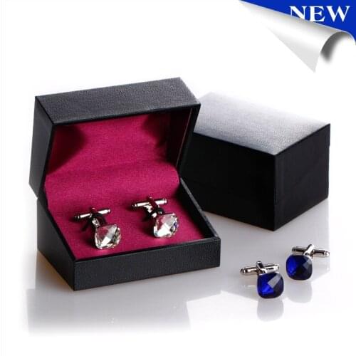 New Romantic Cufflinks Box Purple Color Cuff Link Boxes Gift Box