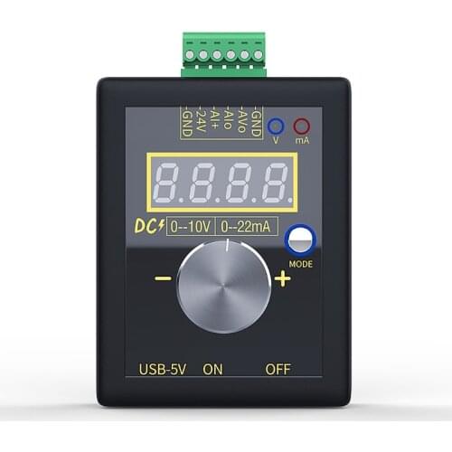 Rechargeable Portable Analog Signal Generator 0-5V 0-10V 0-20mA 4-20mA Adjustable Voltage Current Simulator Calibrator