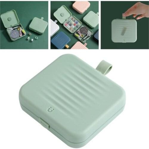Portable Magnetic Sewing Box Travel DIY Sewing Kit Home Mini Sewing Kits Storage Box Beginners DIY Sewing Thread Needle