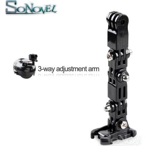 Adjustable Motorcycle Helmet Chin Mount For GoPro Camera Holder Set Portable Strongload Capacity Lightweight Easy Install Fixed