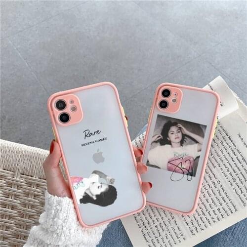 Selena Gomez - Rare luxury shell Phone Cases funda matte transparent For iphone 7 8 11 12 plus mini x xs xr pro max cover
