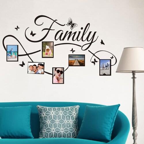 Family Photo Frame Tree Wall Stickers Home Decor Living Room Bedroom Diy Wall Decals Poster Home Decoration Wallpaper #P1