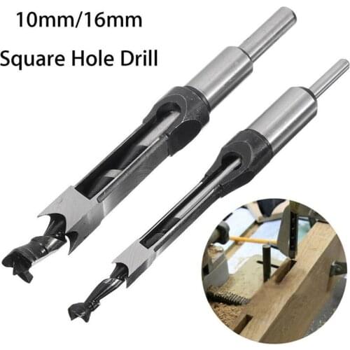 Square Hole Saw Auger Drill Bit Mortising Chisel Auger Drill Bit Wood Working Tool 2