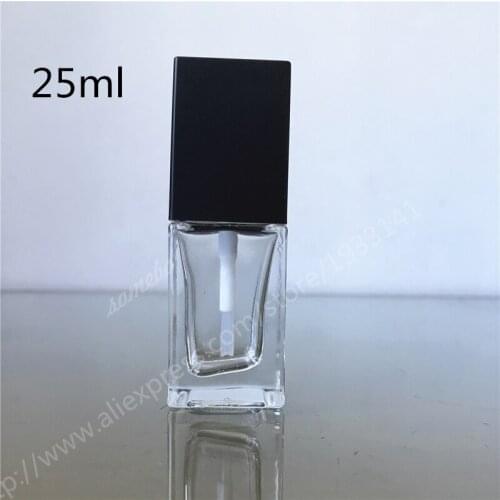 25ml Glass Perfume Bottle, Portable Empty Refillable Bottle, 25CC Transparent Glass Pump Lotion Perfume Bottle Hot sale
