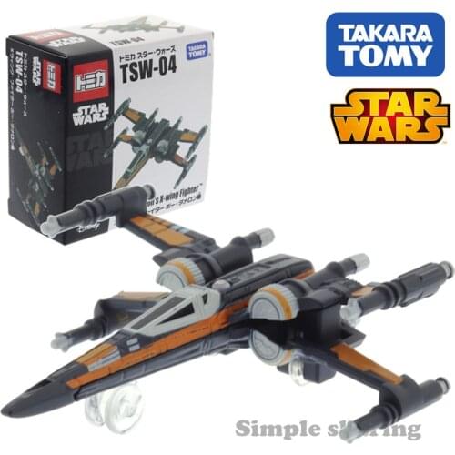 Takara Tomy Tomica TSW 04 Disney Star Wars Dameron X Wing Battleship DieCast Hot Pop Plane Toy Model Funny Kids Dolls Collection