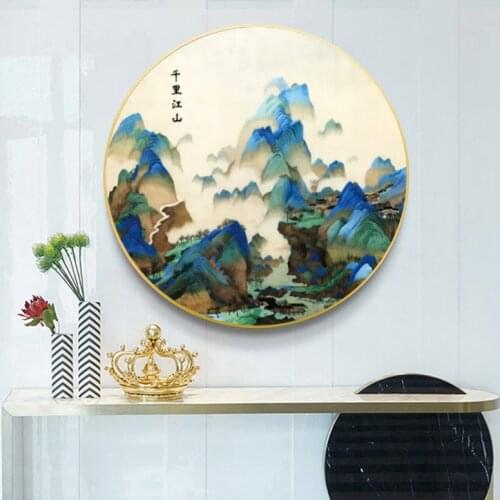 Embroidery DIY Thousands of Miles Landscape Painting Patterns Kits Chinese Cross Stitch Thread Needlework Sets Cross-Stitch