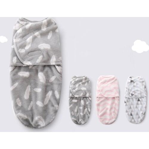Winter Warm Baby Sleeping Bags Soft Zipper Swaddle Infant Sleepsacks for Newborn Q1FE