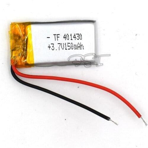 10Pcs 3.7V Polymer Lithium Battery 401430 Rechargeable Li-ion Cell 150mAh For MP5 Navigator GPS MP3 MP4 Ebook Speaker Camera