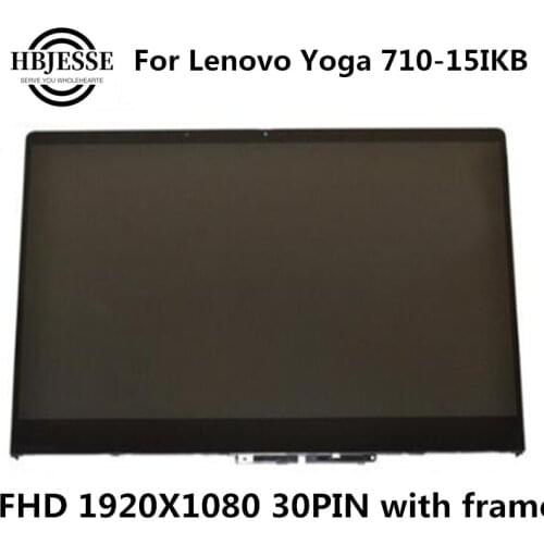 15.6" 1920x1080 Replacement Touch Digitizer LCD Display Screen Assembly for Lenovo Yoga 710-15 710-15ISK 710-15IKB 80V5 80U0