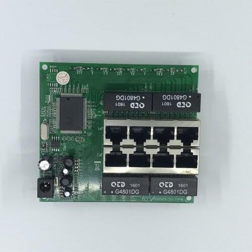ANDDEAR-8Port Gigabit Ethernet Switch 8Port with 8 pin way header 10/100/1000m Hub 8way power pin Pcb board OEM screw hole
