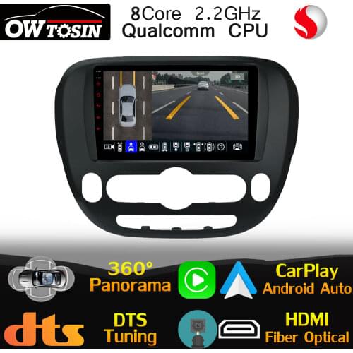 9" IPS Qualcomm CPU For Kia Soul 2 PS 2013-2019 Car GPS Navi Radio 360 Panoramic Camera HDMI WiFi 4G LTE Head Unit Stereo HIFI