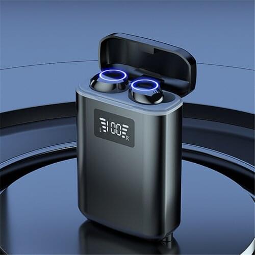 TWS Bluetooth Earphones 4000mAh Charging Box Wireless Headphone 9D Stereo Sports Waterproof Earbuds Headset with Power Bank