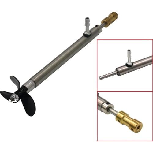 1 Piece 4mm RC Boat Parts Shaft Kit Steel Shaft with 3 Blades Propeller and Copper Coupling for RC Boat