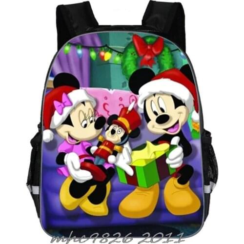 Disney School Bag 1-3-6 Grade School Backpack Mickey Mouse Minnie Duck Kids Waterproof and Wear-resistant Orthopedic Mochila