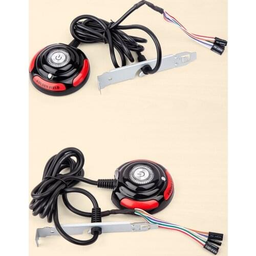 1.6m Desktop PC Computer Case Power Button Power Supplies On Off Reset Switch With Cables External Remote Case