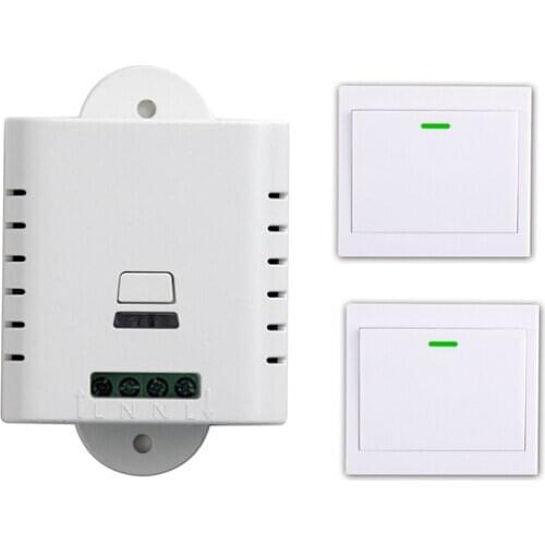 1CH RF wireless light remote control switch 85V 110V 120V 220V 250V 1* receiver+2* wall transmitter