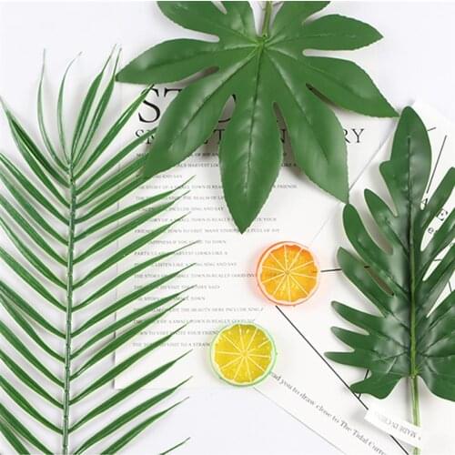 1pc Artificial Art Leaf Decorative Realistic Fake Leaf Artificial Plant Photography Prop Home Desk Decoration DIY Accessories