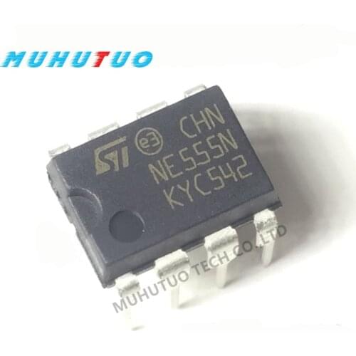 10PCS NE555N NE555P direct insert DIP8 pin single high precision timer chip IC integrated block