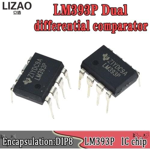 10PCS LM393P DIP8 LM393 DIP LM393N 393 DIP-8 new and original IC LOW POWER DUAL COMPARATORS