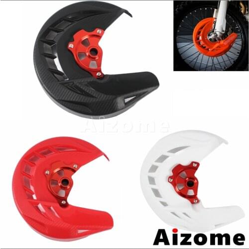 3Color ABS Platic Motorcycle Front Brake Disc Guard For Honda CR125R CR250R CRF250R CRF450R CRF250X CRF450X CRF450RX 2004-2017
