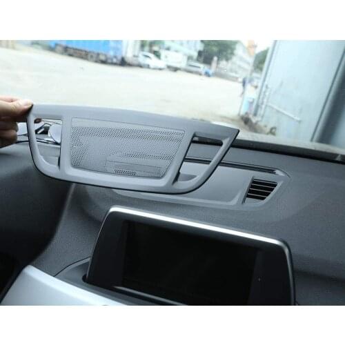 Aluminum Alloy Car Center Console Dashboard Speaker Cover Trim 1pc For BMW X1 F48 2016-2019 For BMW X2 F47 2018