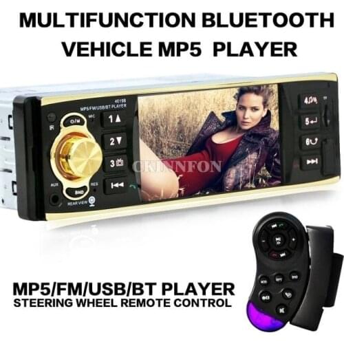 20Pcs/Lot 4.1 Bluetooth Car Stereo Audio In-Dash FM Aux Input Receiver SD USB MP3 Radio 4019B