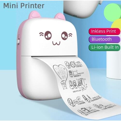 Wireless Bluetooth Label Printer Mini Portable Pocket HD Thermal Photo Tag Price Sticker Printer Fast Printing Home Use Office