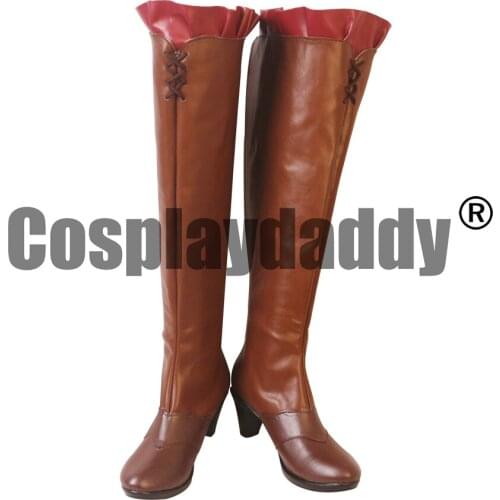 Black Clover Kingdom House Vermillion Golden Dawn Magic Knight Royal Knights Squads Mimosa Vermillion Cosplay Shoes Boots S008
