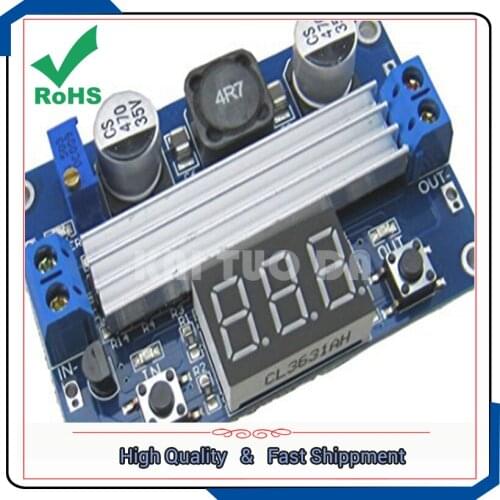 DC-DC high-power 100W adjustable step-up Booster module 3.0V 3V~ 35V TO 3.5V ~ 35V with a digital voltmeter Boost board