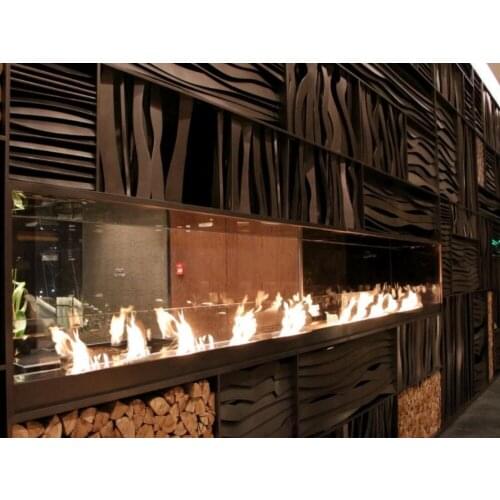 Inno-Fire 60 inch silver or black real fire intelligent auto bio fireplace