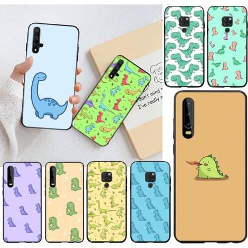 Cute Cartoon Dinosaur Baby Phone Case for Huawei P40 P30 P20 lite Pro Mate 30 20 Pro P Smart 2020 prime