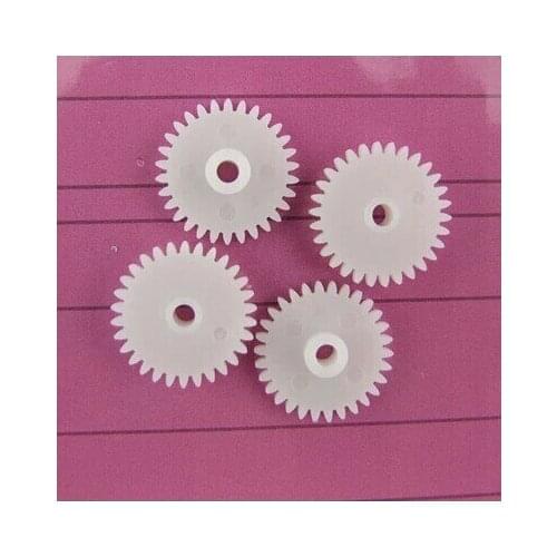 The 0.5 module spindle monolayer plastic gear 302.5A aperture 2MM DIY model toy car robot parts reduction gear free shipping