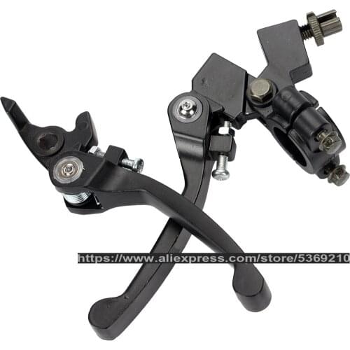 Motorcycle 22mm 7/8'' Aluminum Handlebar Clutch Brake Lever for 50-250cc Pit Dirt Bike Pitbike Motorbike ATV