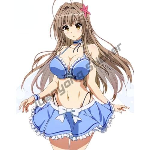 Cartoon Car Sticker Anime Amagi Brilliant Park Cartoon Sento Isuzu Sexy Woman Bumper Camper Waterproof Exterior Decal KK13x11cm