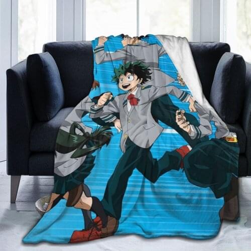 My hero college soft and warm coral Plush Blanket Sofa bed sheet knee cover adult nap Blanket Baby Girl Gift