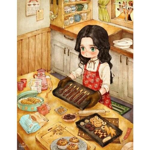 Full candy cartoon girls 5D diy embroidery pattern mosaic diamond painting handmade crafts 3d cross stitch kits room decors