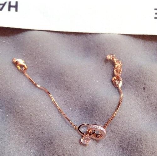 2021New Shine Fashionable Ring Clasp AAA Zirconia Bracelet for Women Engagement Wedding Birthday Gift for Lover GF or Best F