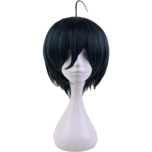 Anime Danganronpa V3: Killing Harmony Wigs Saihara Shuichi Short Wig Cosplay Costume Dangan Ronpa Heat Resistant Hair Men Wigs