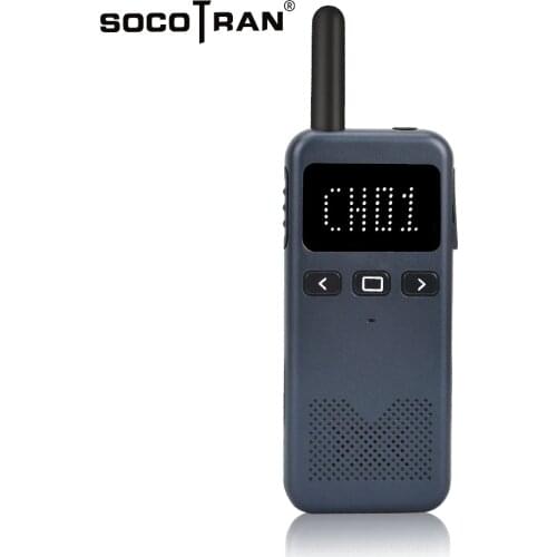 Walkie Talkie Socotran 1PCS 400-470MHz Portable Two Way Radios Original Brand Hunting Ham Mini Ultra thin Radio Talkie Walkie