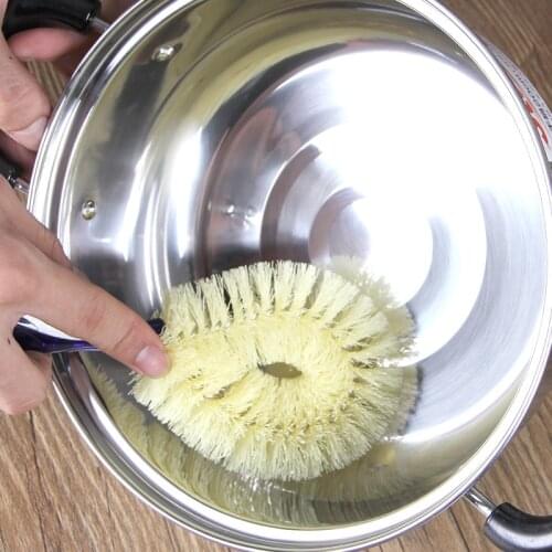 Natural Pan Cleaning Brush Long Handle Dish Cup Bottle Pot Washing Brushes Multifunctional Kitchen Cleaning Accessories Tools