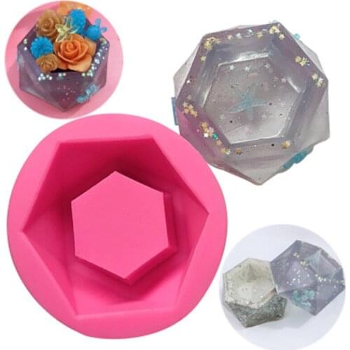 Silicone Form Aroma Plaster Mold Flowerpot Molds DIY Garden Planter Concrete Pot Mold Silicone Candle Holder Molds Epoxy Mold