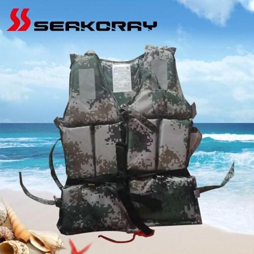 Foam life jacket Lightweight Adult Nylon foam Swimming Size with SOS Sport Durable Water Life Jacket Adjustable Life whistle