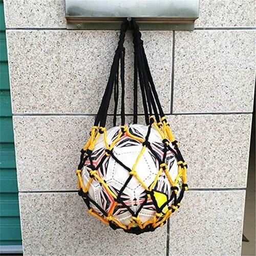 Sports Soccer Mesh Net Bag Basketball Volleyball Soccer Net Load 1 Ball Soccer Ball Pocket Portable Small Net